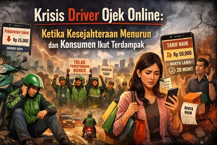 Krisis Driver Ojek Online: Biaya Naik, Tarif Tetap, Konsumen Merasa