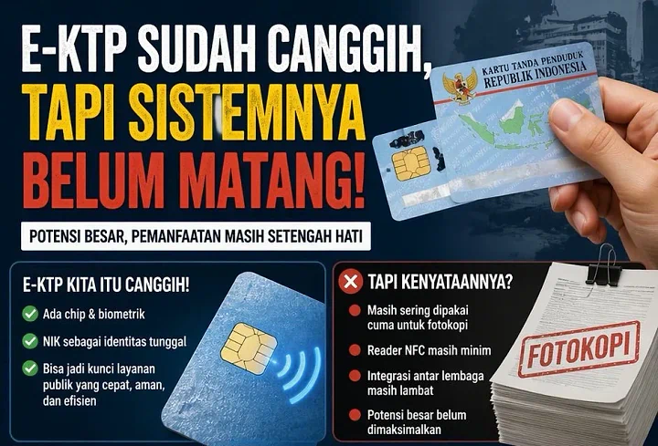 Digitalisasi Identitas di Indonesia: E-KTP, IKD, dan Kesiapan Sistem yang Dipertanyakan