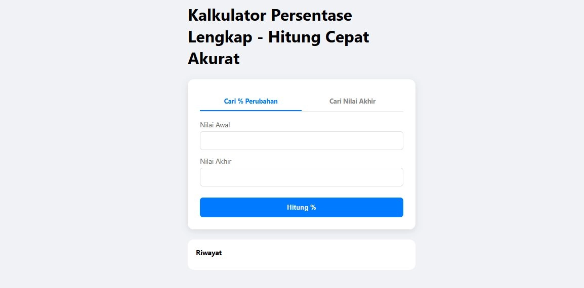 Kalkulator Persentase: Hitung Cepat & Akurat