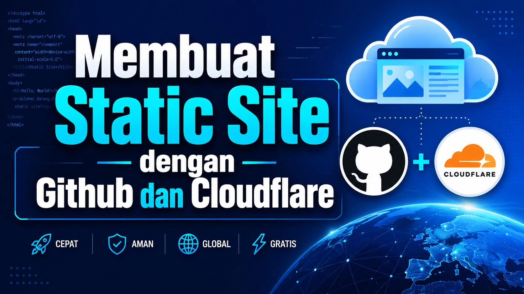 Panduan Membuat Static Site dengan Github dan Cloudflare