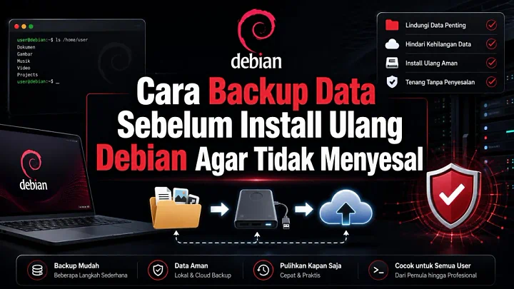 Panduan Aman: Cara Backup Data Sebelum Install Ulang Debian