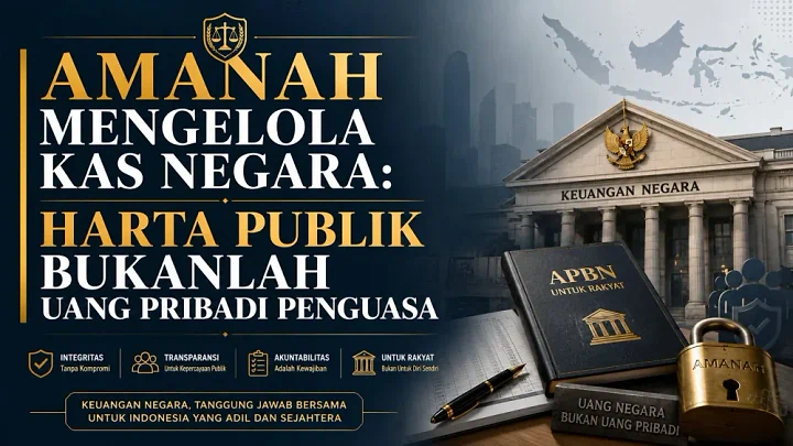 Amanah Mengelola Kas Negara: Mengapa Harta Publik Bukan Uang Pribadi Penguasa