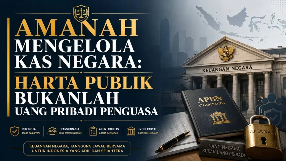 Amanah Mengelola Kas Negara: Mengapa Harta Publik Bukan Uang Pribadi Penguasa