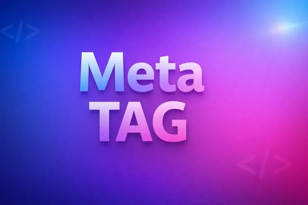 Ilustrasi meta tag dan SEO untuk blog