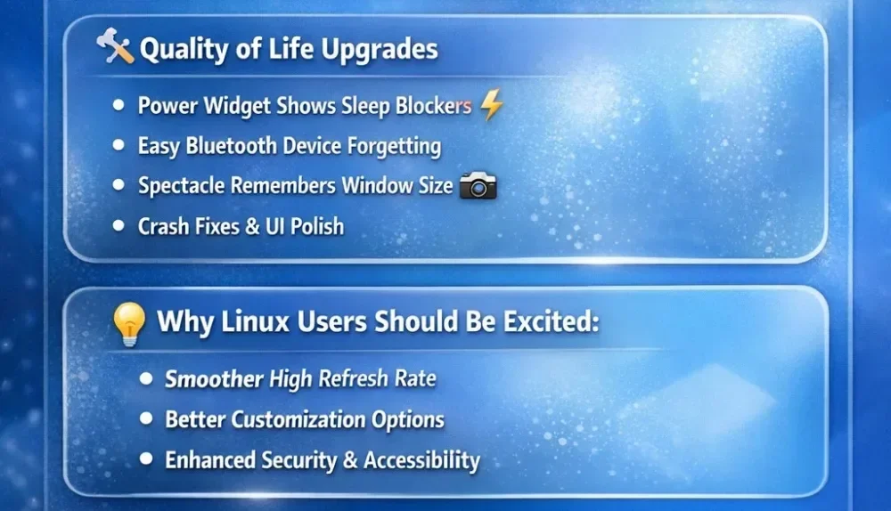 KDE Plasma Interface Details