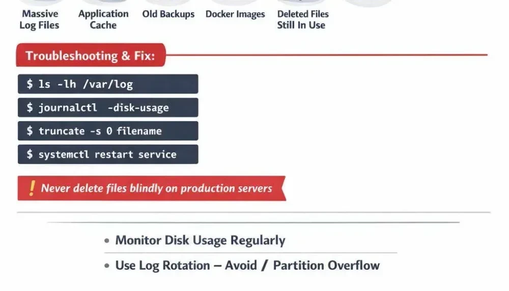 Proses investigasi file besar di Linux menggunakan perintah find
