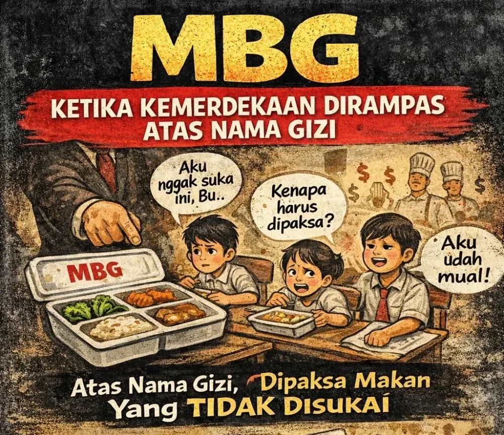 Ilustrasi program makan bergizi di sekolah