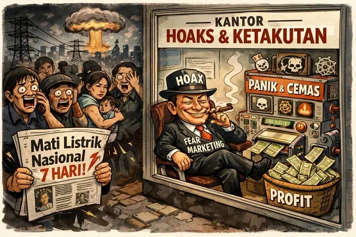 Hoaks Mati Listrik Nasional dan Bisnis Ketakutan