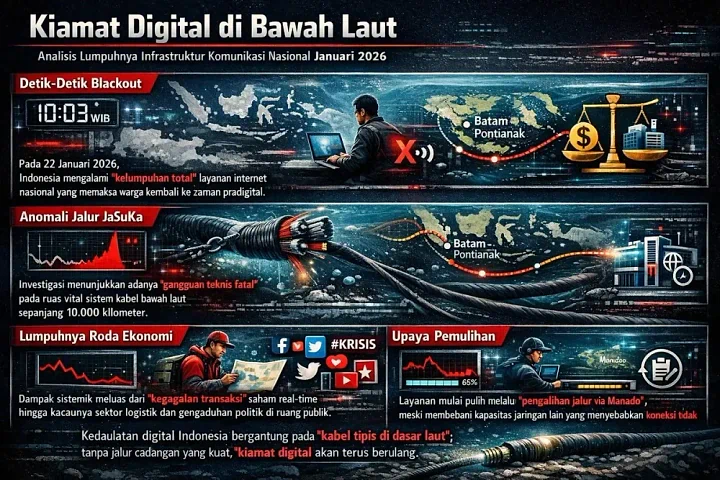 Kiamat Digital Indonesia: Ketika Jaringan Telkomsel & IndiHome Lumpuh Total