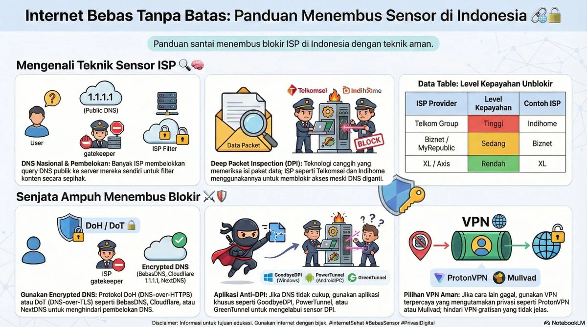 KominFudge: Panduan Lengkap Melewati Pembatasan Internet Indonesia