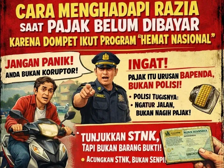 Cara Menghadapi Razia Saat Pajak Belum Dibayar Karena Hemat Nasional