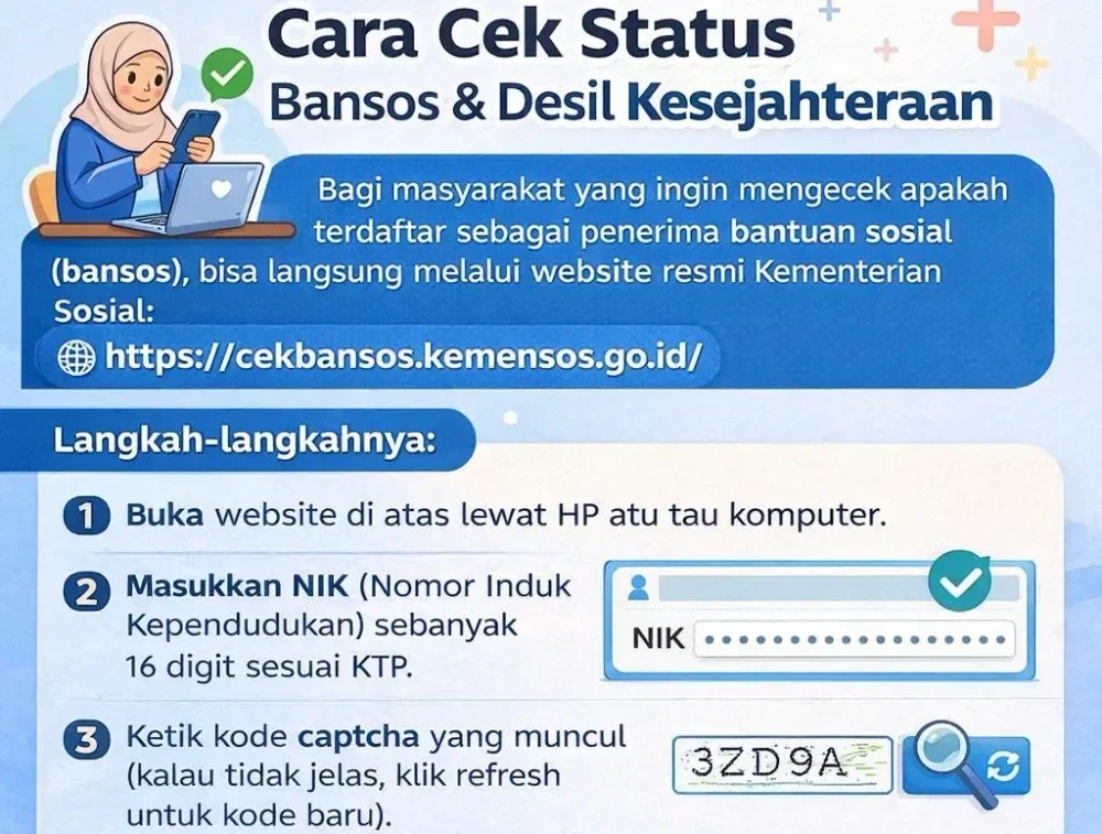cara cek bansos desil