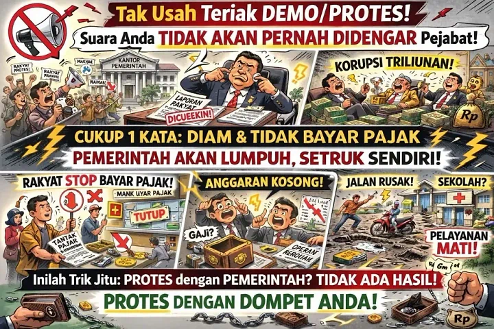 Suara Senyap dari Tembok Tinggi Analisis Krisis Kepercayaan dan Dilema Perlawanan Rakyat