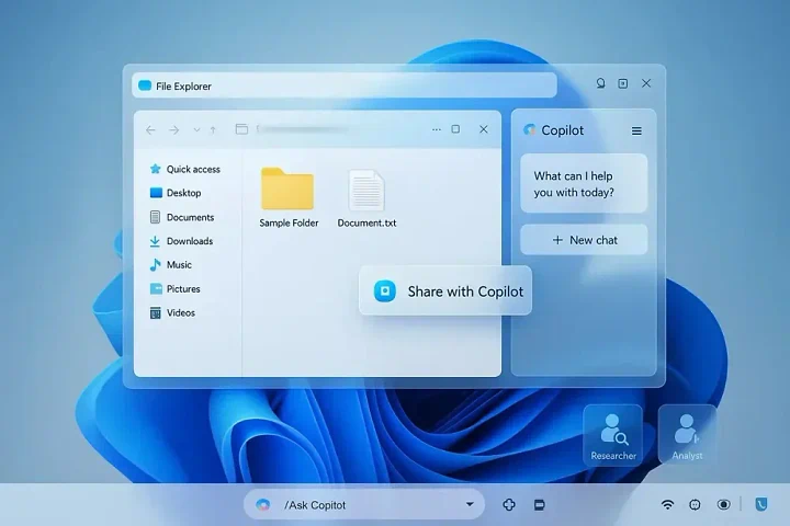 Copilot Kini Hadir di Taskbar dan File Explorer Windows 11 Makin Sat Set dan Pintar