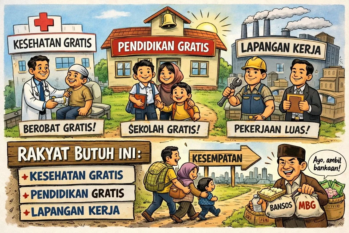 Sebenarnya rakyat tidak minta yang macam-macam: 3 Kebutuhan Dasar yang Bisa Mengubah Bangsa Secara Drastis