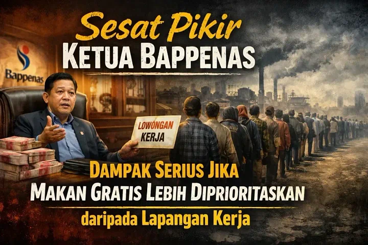Sesat Pikir Ketua Bappenas: 5 Dampak Serius Jika Makan Gratis Lebih Diprioritaskan dari Lapangan Kerja