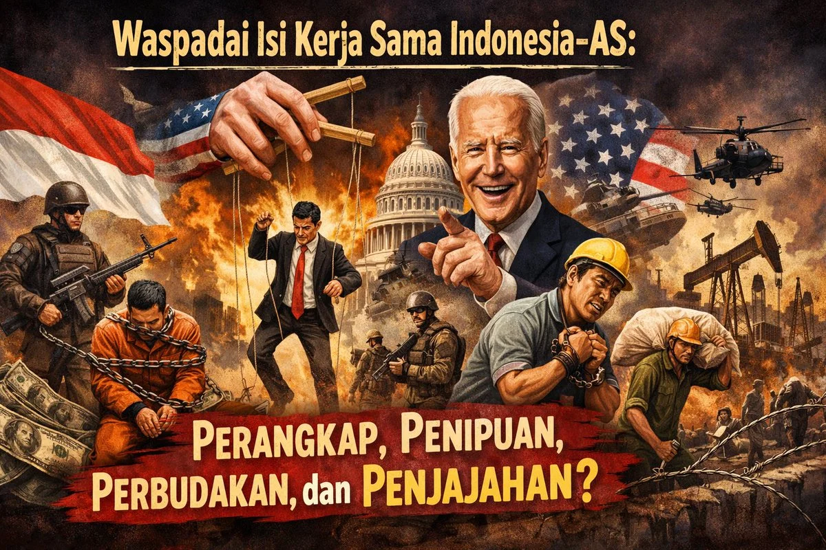 Waspadai Empat Isi Kerja Sama Indonesia-AS: Perangkap, praktik yang diduga menyesatkan, Perbudakan, dan Penjajahan?