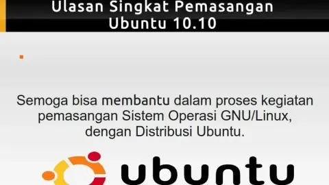 Pemasangan Ubuntu 10.10 - Panduan Santai & Lengkap