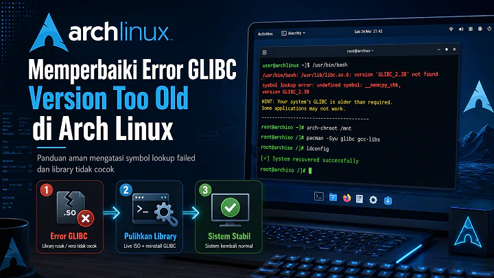 Memperbaiki Error GLIBC di Arch Linux