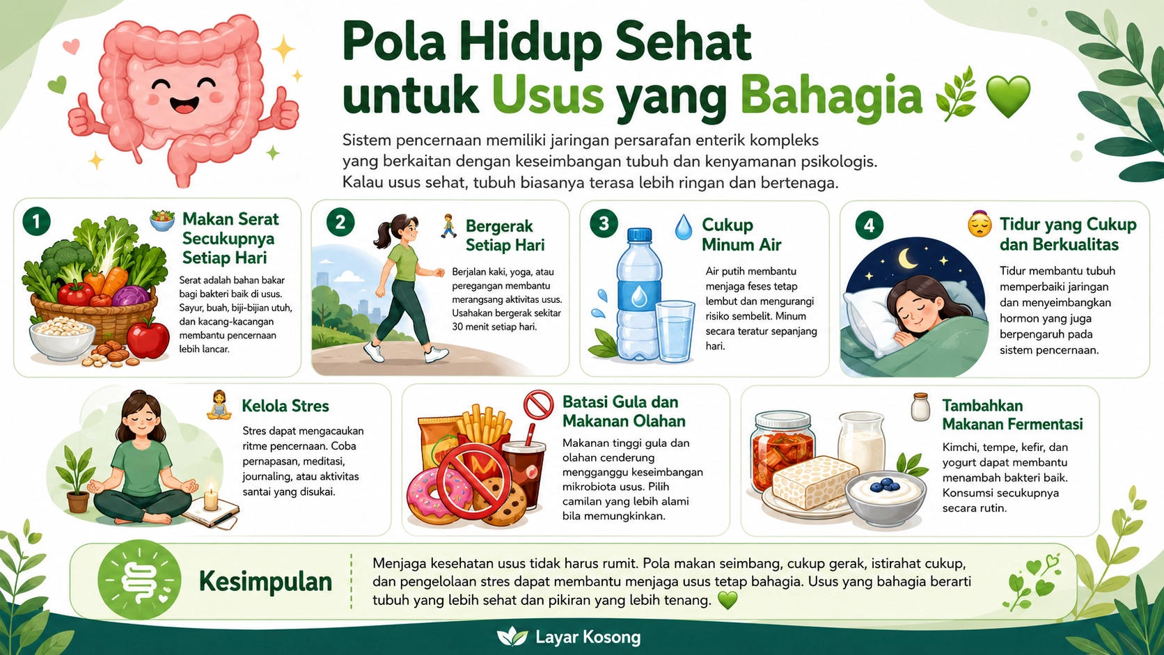 Pola Hidup Sehat untuk Usus yang Bahagia