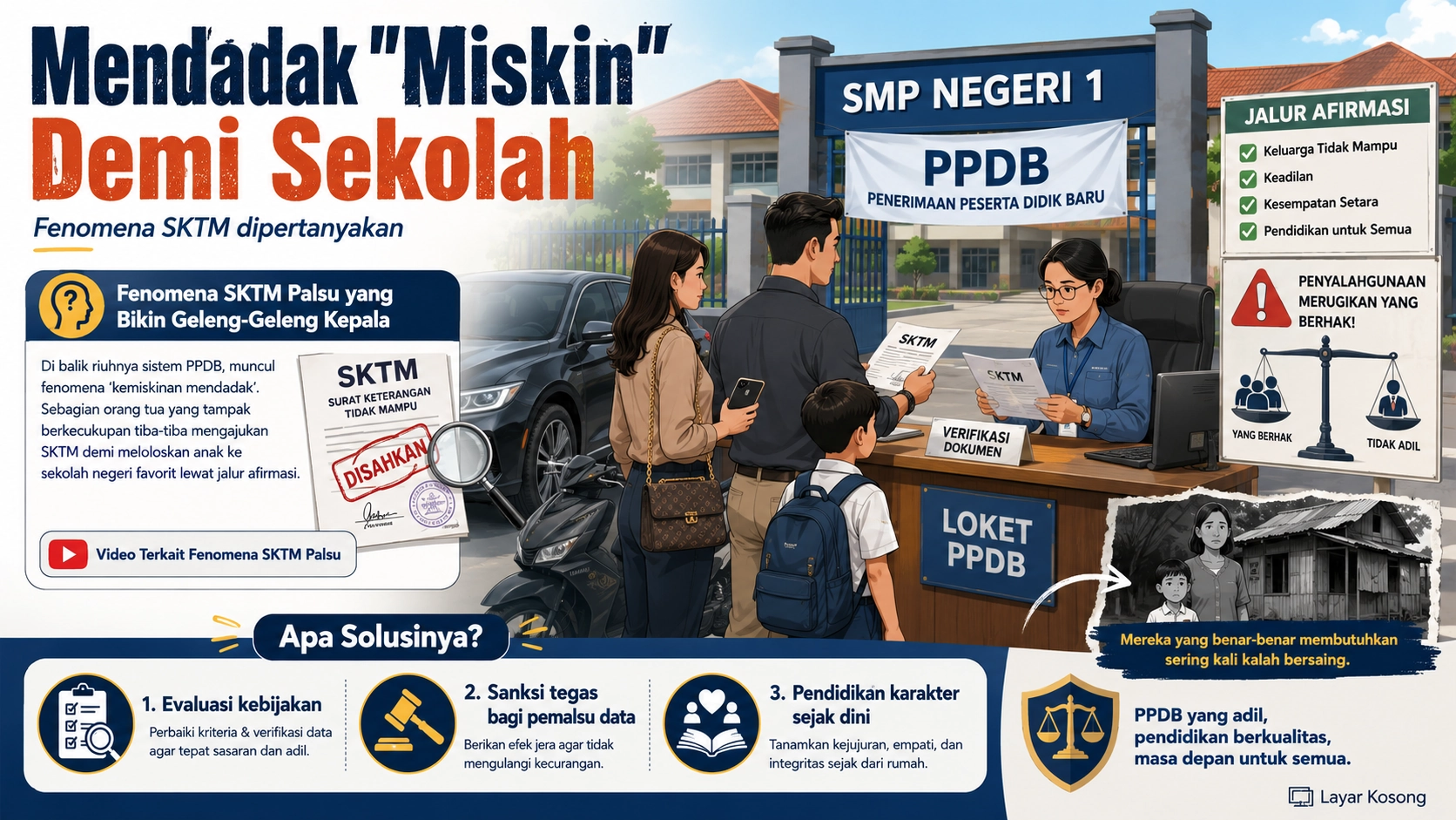 Mendadak "Miskin" Demi Sekolah: Fenomena SKTM dipertanyakan
