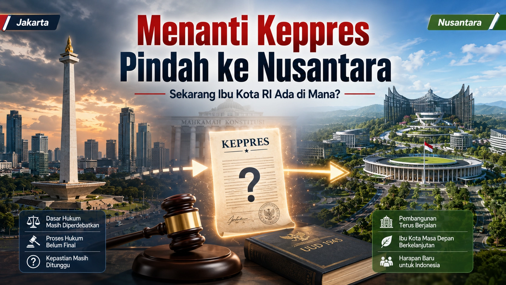 Menanti Keppres Pindah ke Nusantara: Ibu Kota RI di Mana?
