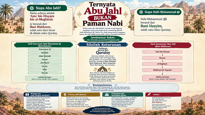 Ternyata Abu Jahl Bukan Paman Nabi Muhammad
