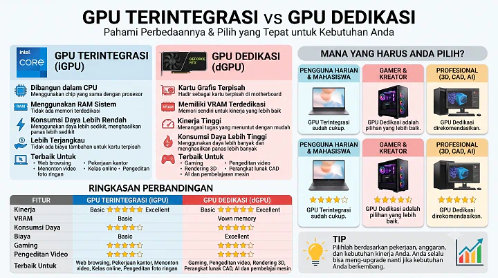 Integrated vs Dedicated GPU: Panduan Lengkap Memilih Kartu Grafis
