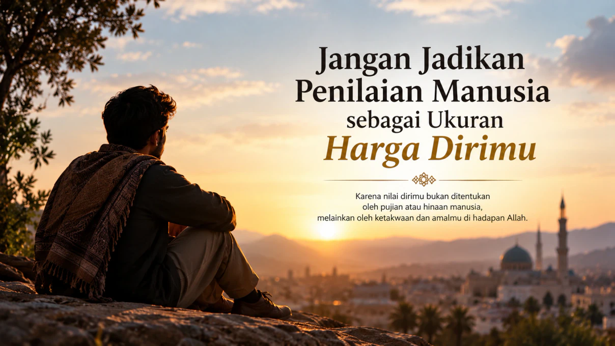 Ilustrasi refleksi diri dan ketenangan batin