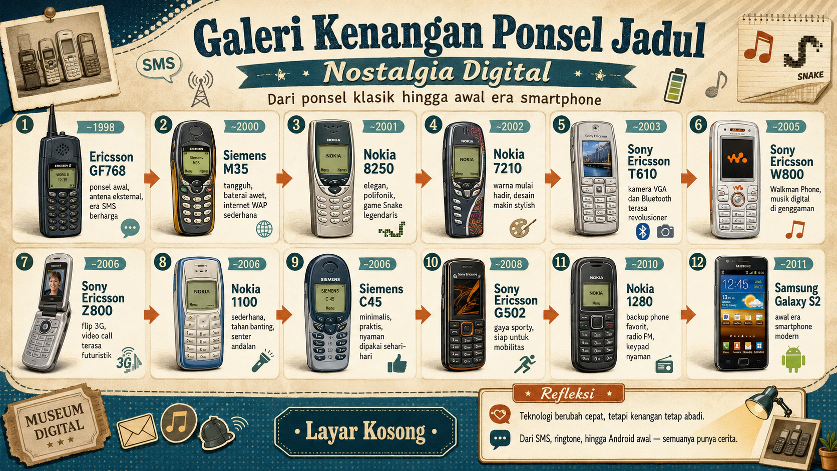 Galeri Kenangan Ponsel Jadul - Nostalgia Digital