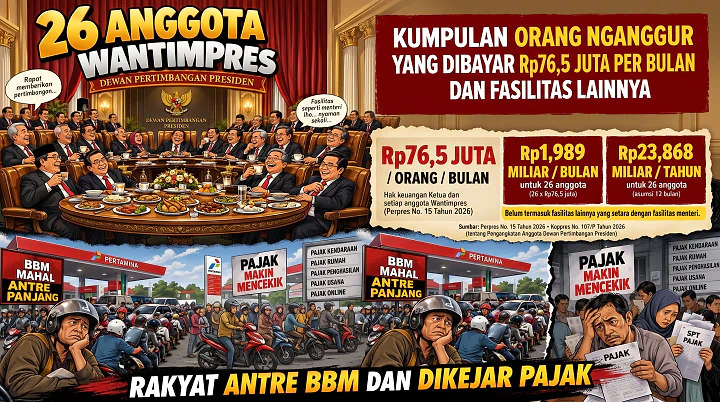 Daftar 26 Anggota Wantimpres 2026 yang Dilantik Prabowo