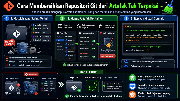 Cara Membersihkan Repositori Git dari Artefak Tak Terpakai