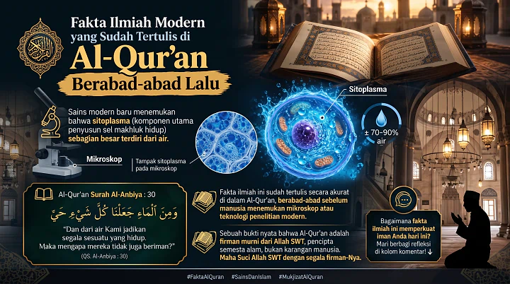 Fakta Ilmiah Sitoplasma: Mukjizat Al-Qur'an Surah Al-Anbiya 30