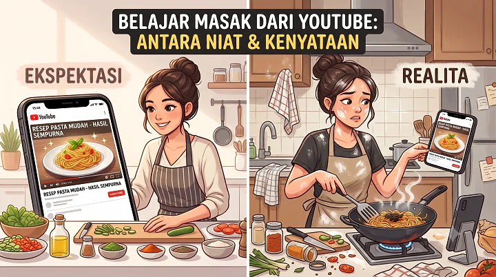 Belajar Masak dari YouTube: Antara Niat dan Kenyataan