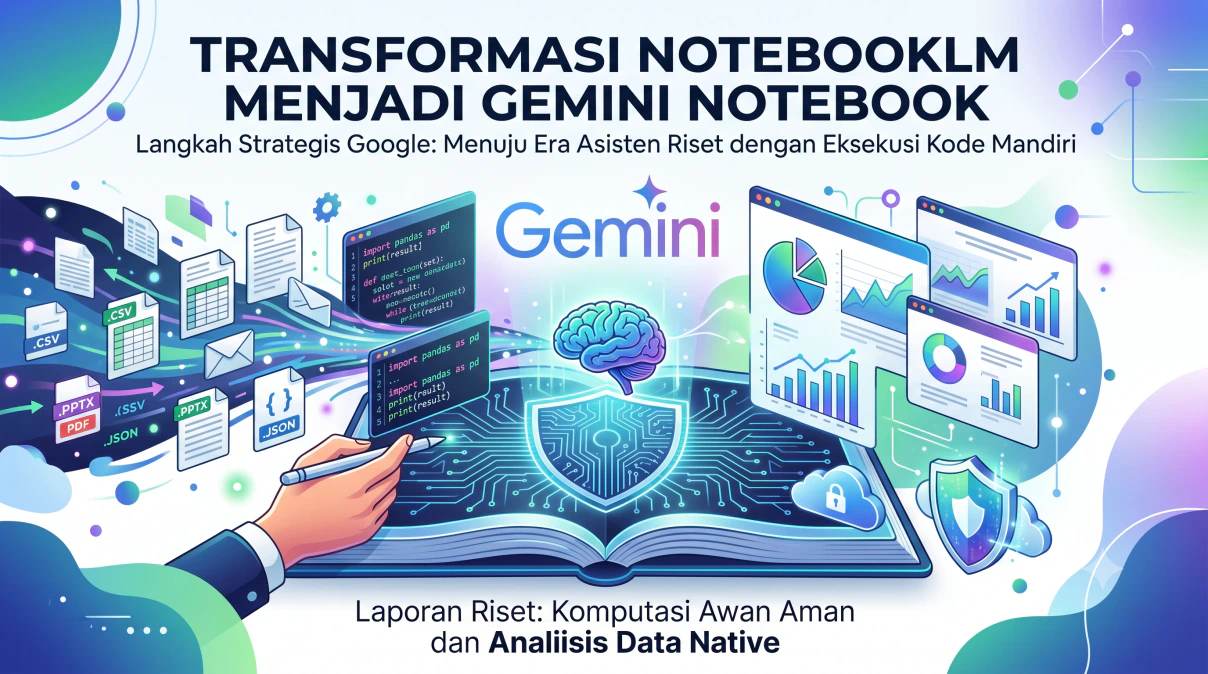 Ilustrasi konsep Secure Cloud Computer dalam ekosistem Gemini Notebook