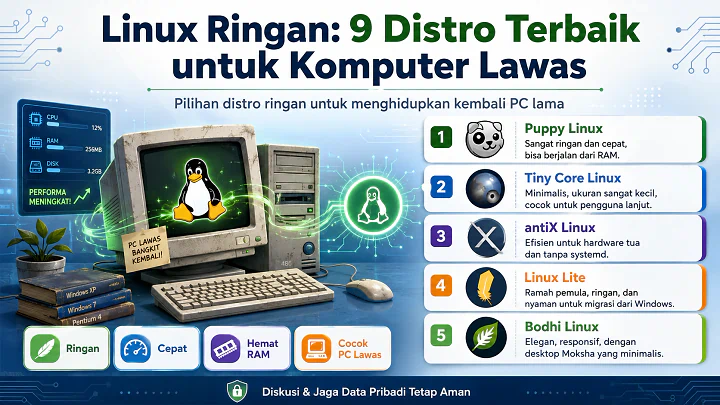 Linux Ringan: 9 Distro Terbaik untuk Komputer Lawas