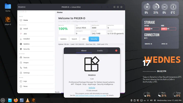PKGER-D: Manajer Paket Desktop Debian Modern