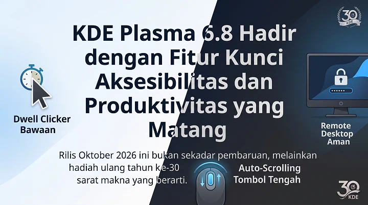KDE Plasma 6.8 Rilis: Pembaruan Aksesibilitas & Fitur Baru