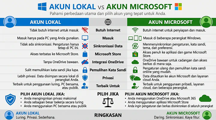 Akun Lokal vs Microsoft: Pilihan Terbaik untuk PC Windows