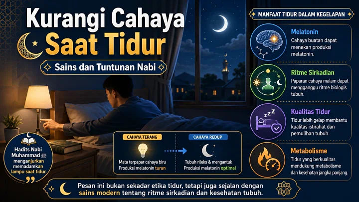 Kurangi Cahaya Saat Tidur: Sains dan Tuntunan Nabi