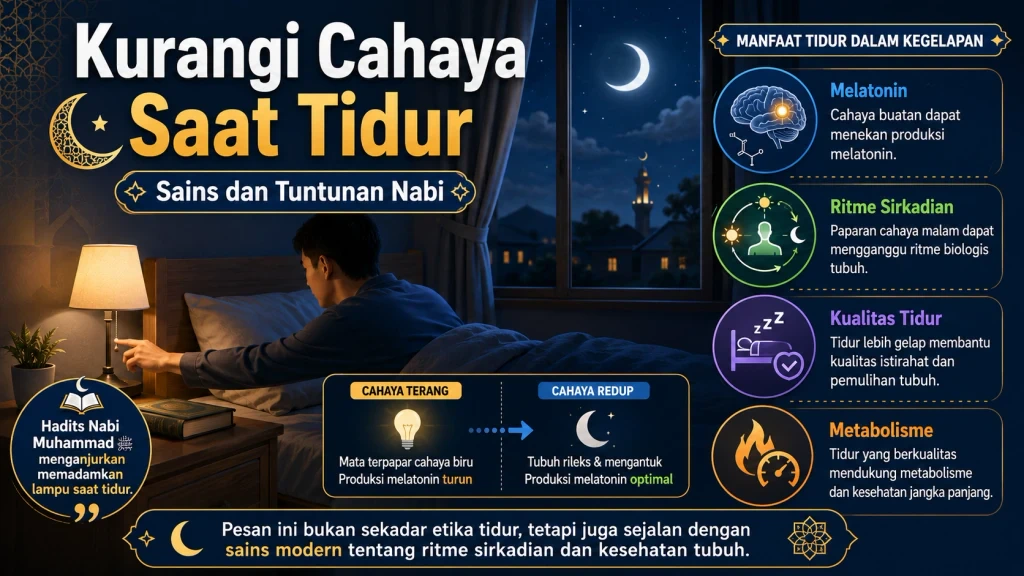 Kurangi Cahaya Saat Tidur: Sains dan Tuntunan Nabi