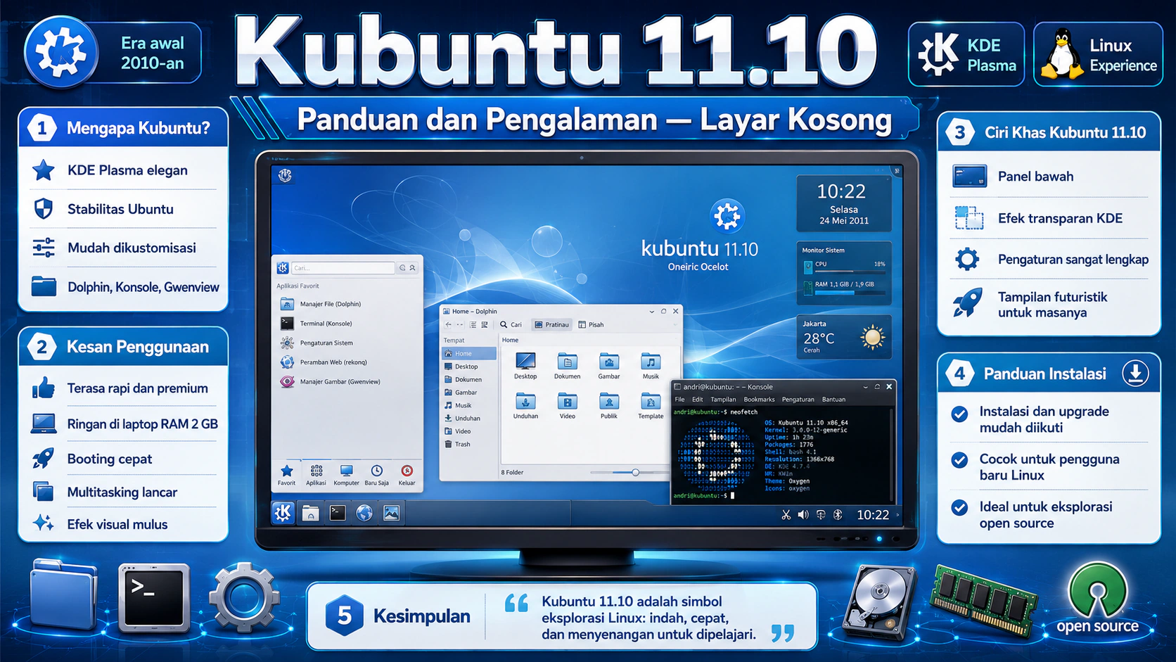 Kubuntu 11.10 - Panduan dan Pengalaman
