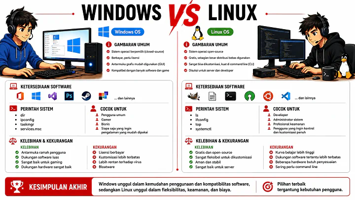Windows vs Linux: Nostalgia Warnet 2000-an dan Sistem Operasi