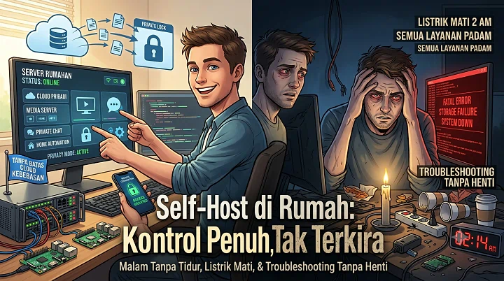Self-Host di Rumah: Kontrol Penuh, Mumet Tak Terkira