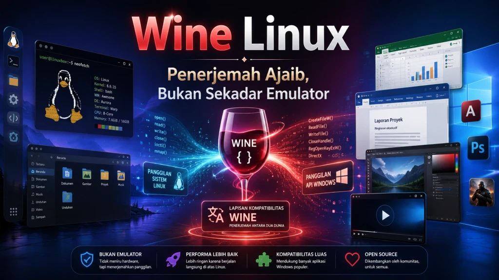 Mengenal Wine Linux: Penerjemah Ajaib, Bukan Sekadar Emulator