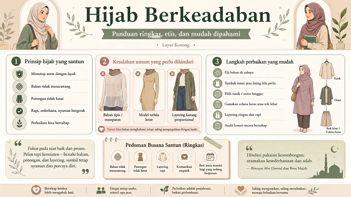 Hijab Berkeadaban: Panduan Ringkas, Etis, dan Mudah Dipahami