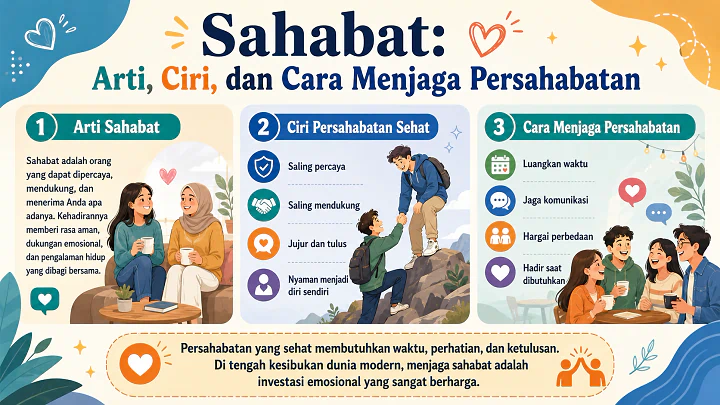 Sahabat Sejati: Arti, Ciri, dan Cara Menjaga Persahabatan