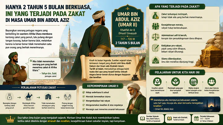 Hanya 2 Tahun 5 Bulan Berkuasa, Ini yang Terjadi pada Zakat di Masa Umar bin Abdul Aziz