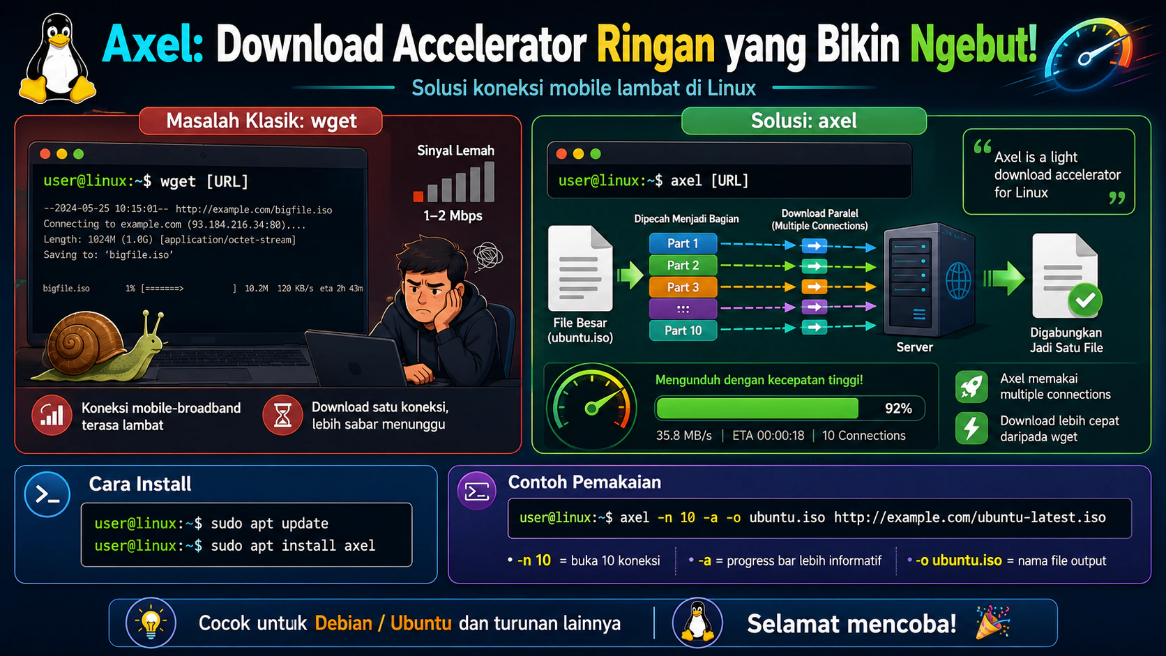 Axel: Download Accelerator Ampuh Solusi Koneksi Mobile Lambat