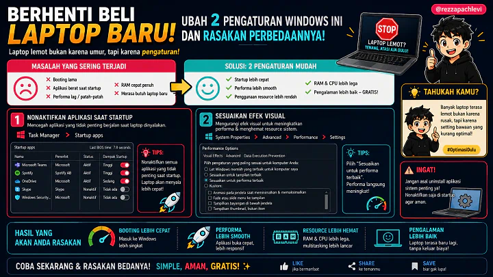 Tunda Beli Laptop Baru! 2 Pengaturan Windows yang Wajib Diubah